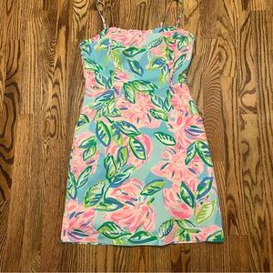 Lilly Pulitzer Pink and Blue Floral Dress